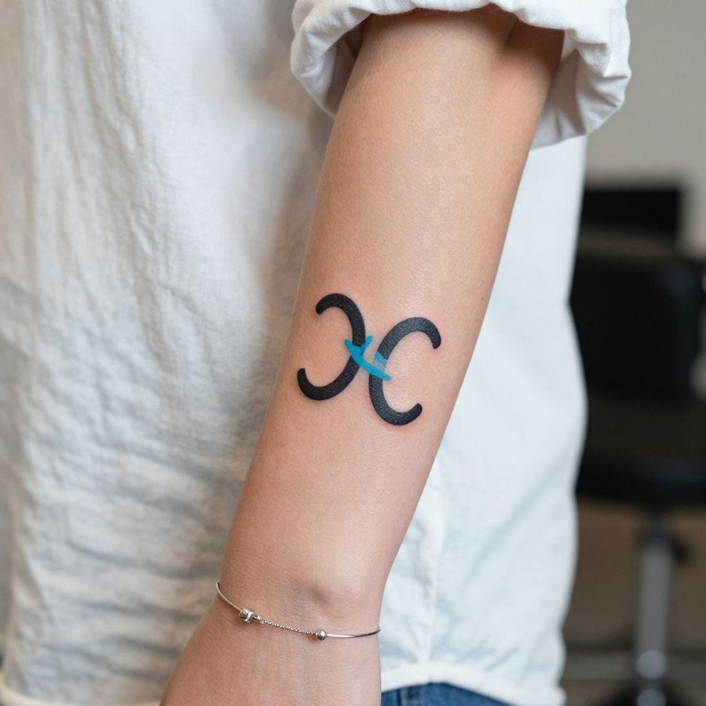 Abstract Aquarius Glyph