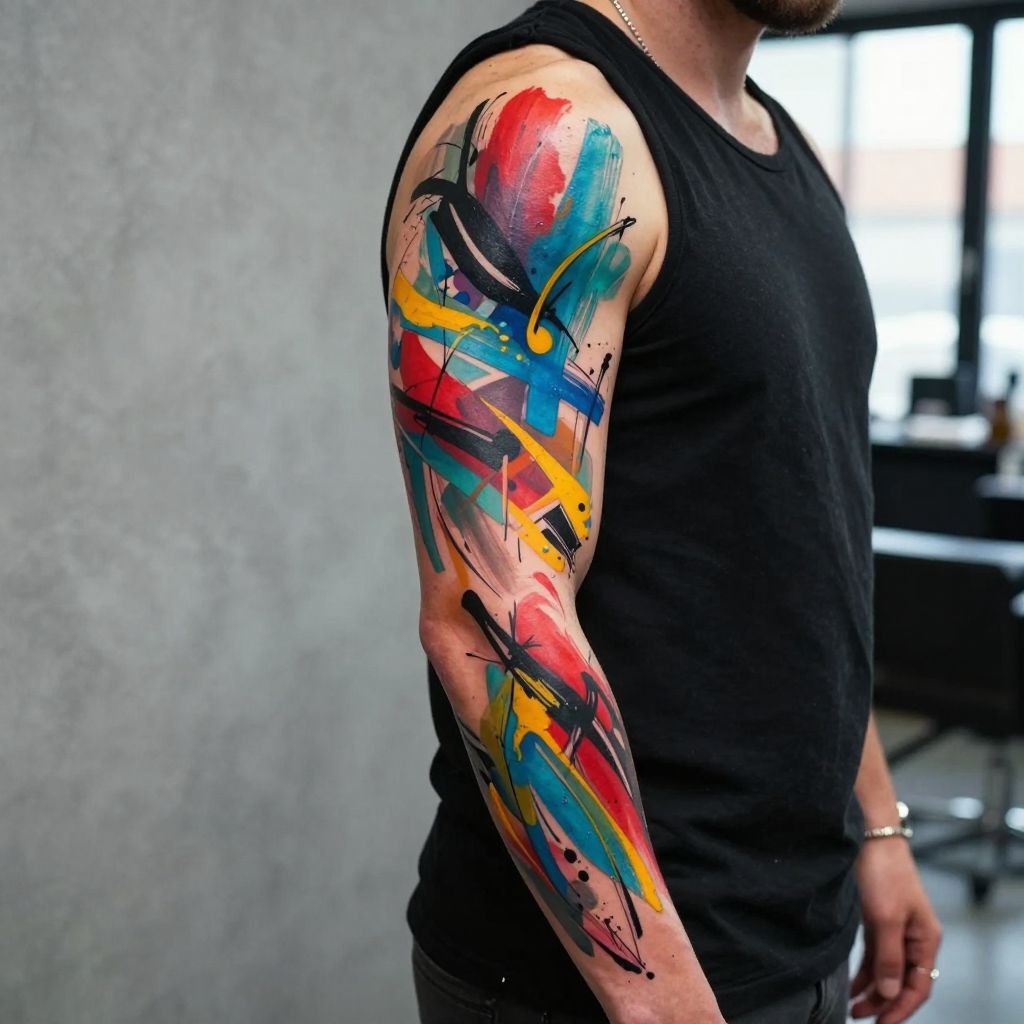 Mandala and Dotwork Sleeve