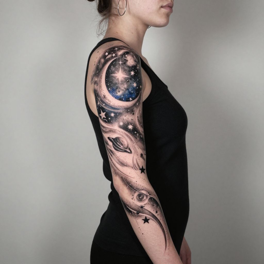Script and Lettering Sleeve