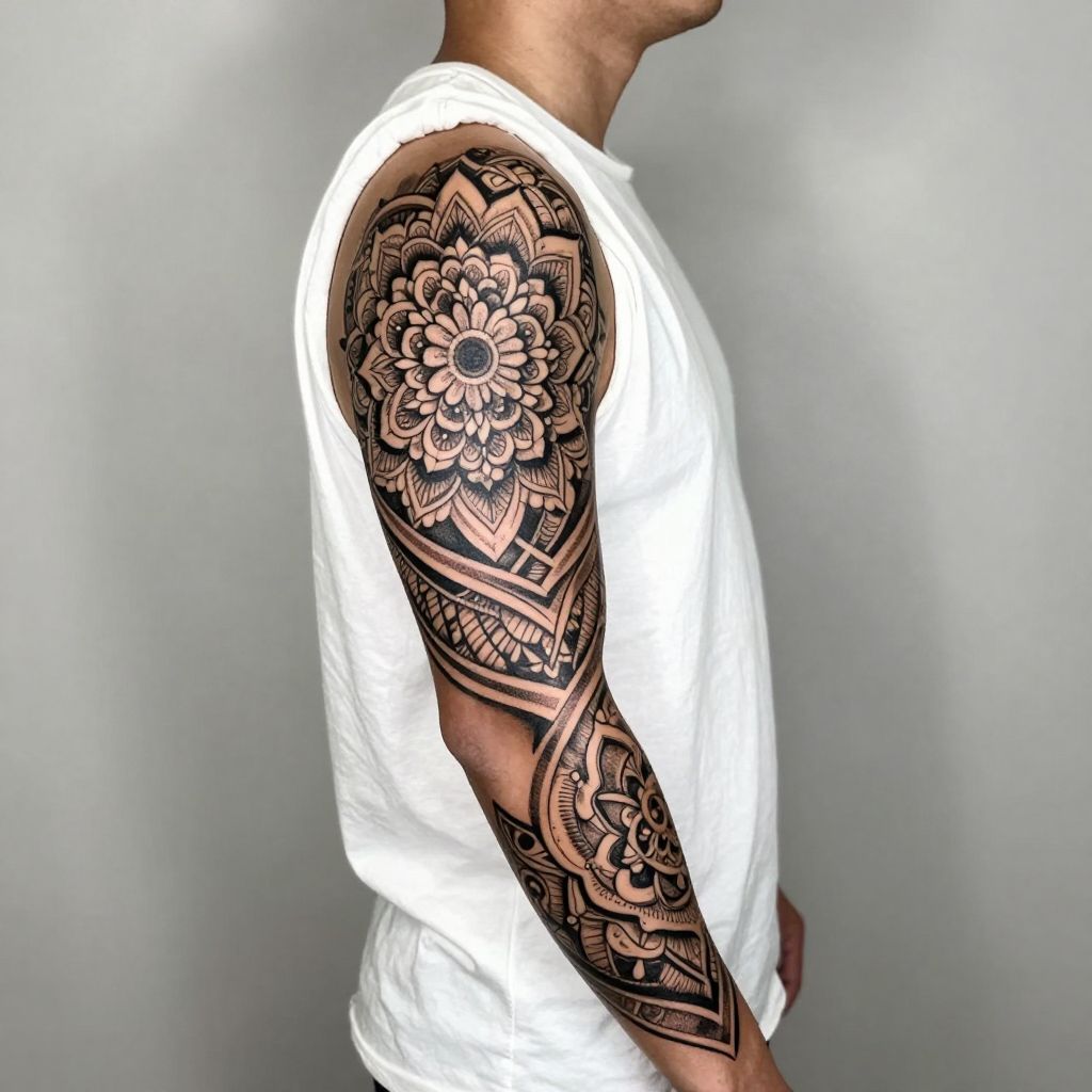 Geometric Mandala Sleeve