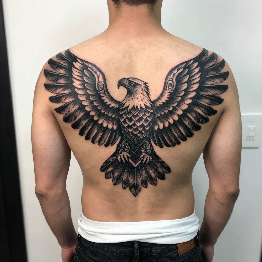 Aztec Eagle Tattoo