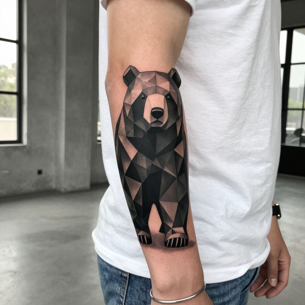 Cubic or Low Poly Bear