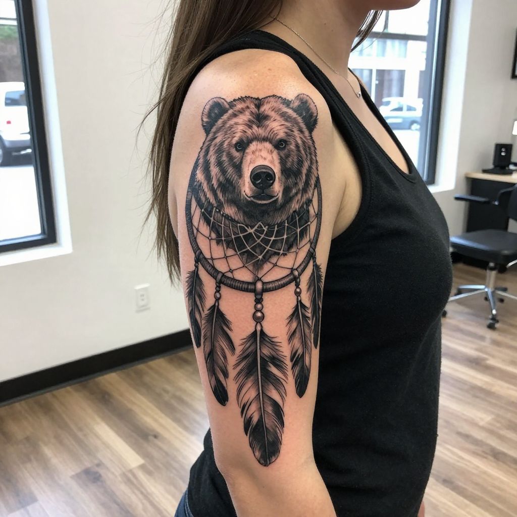Bear with Dreamcatcher