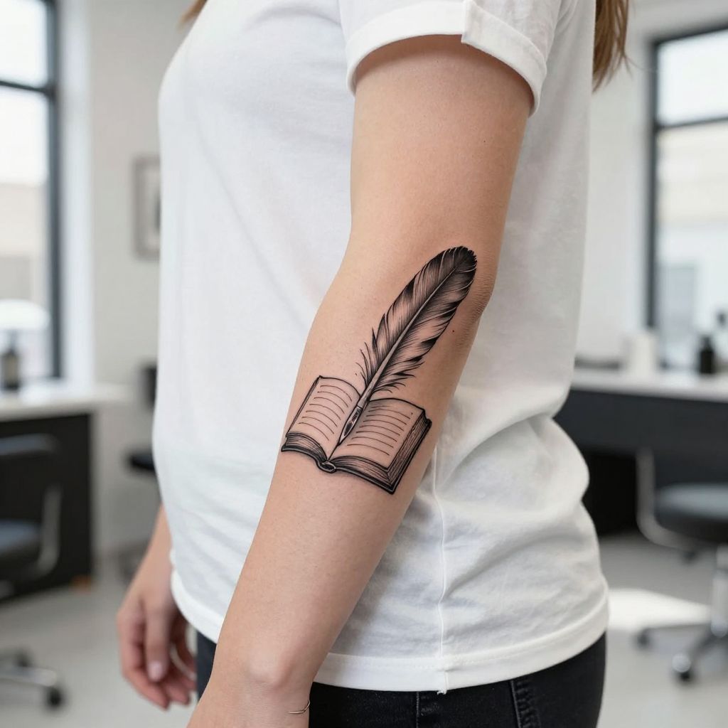 Book With Quill Pen