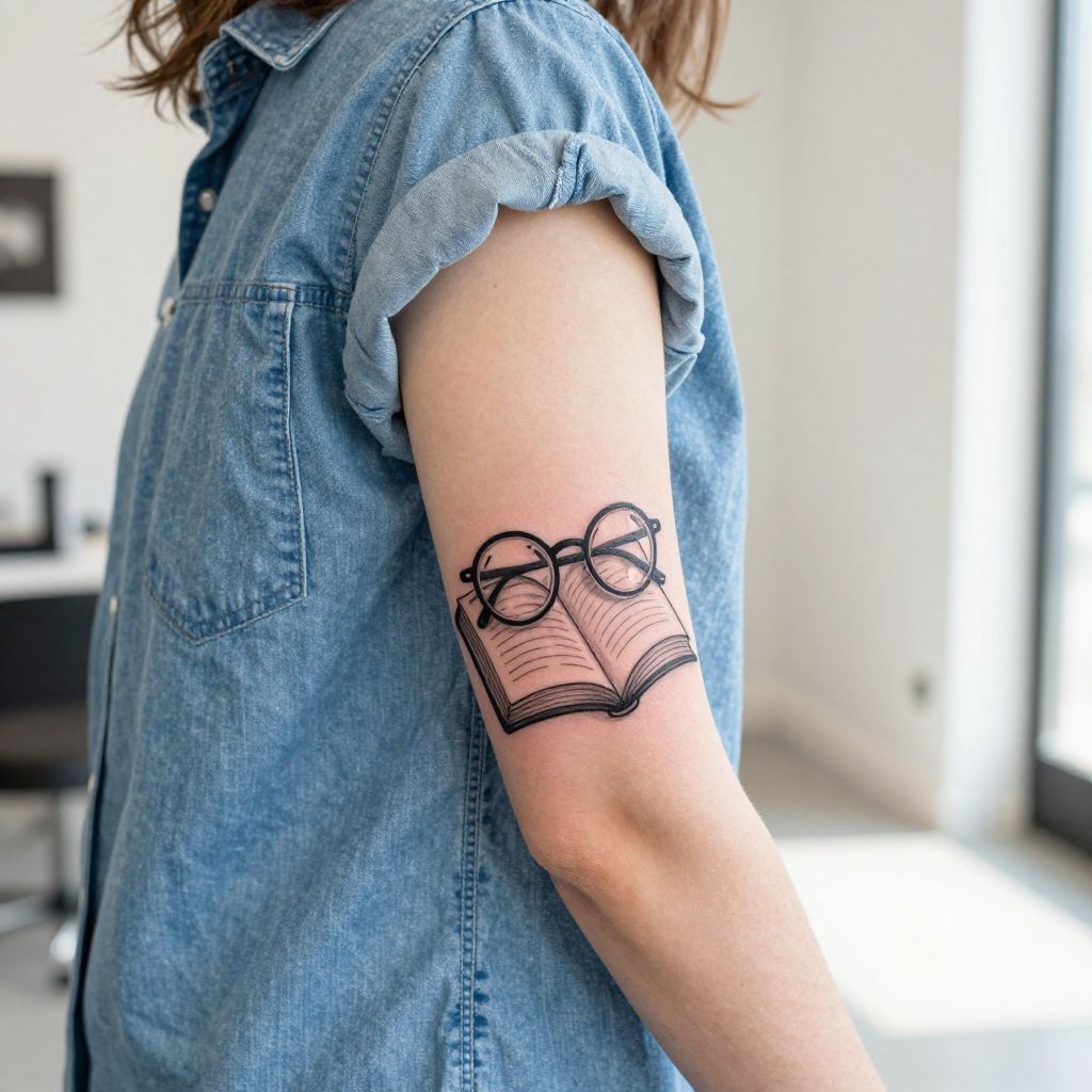 Book And Glasses