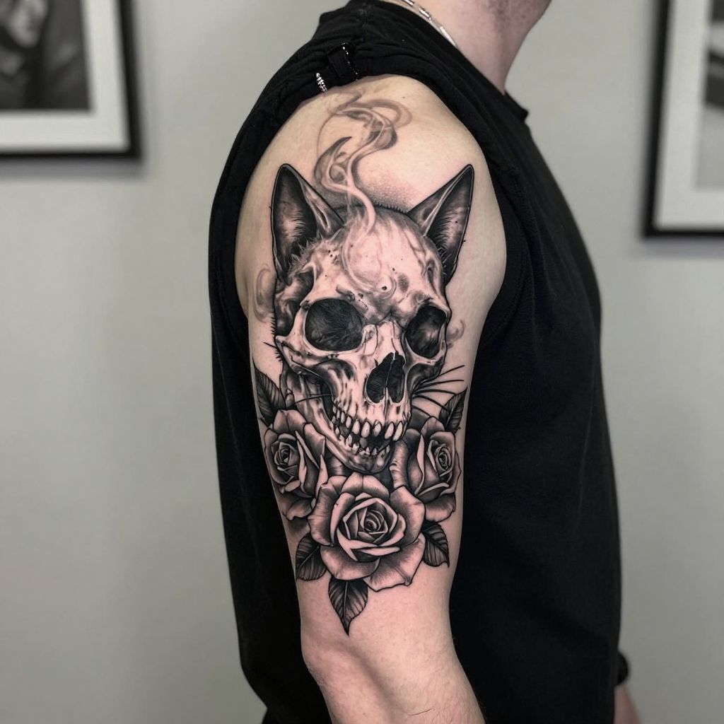 Cat tattoo ideas 12