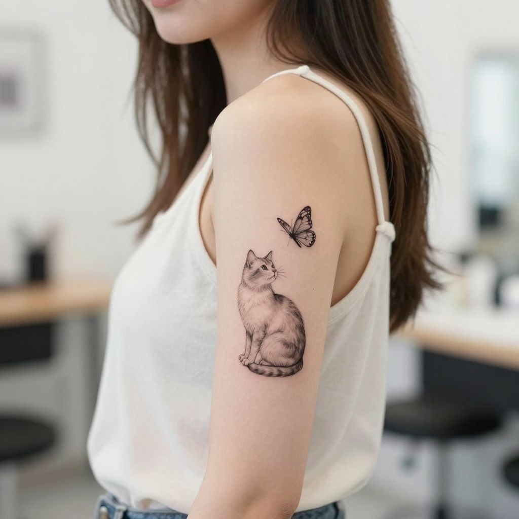 Cat tattoo ideas 13