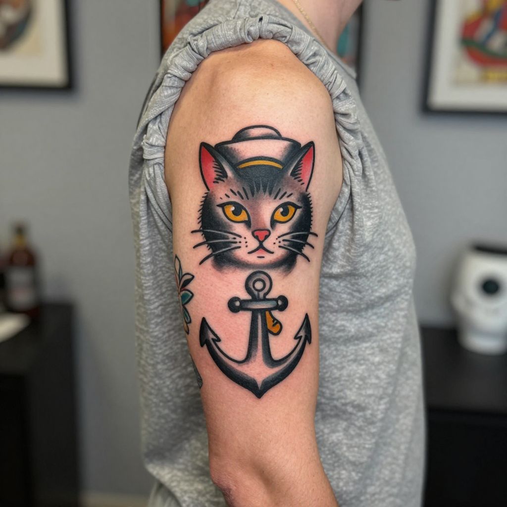 Cat tattoo ideas 14