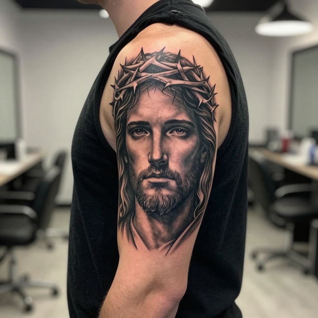 Jesus Face Portrait