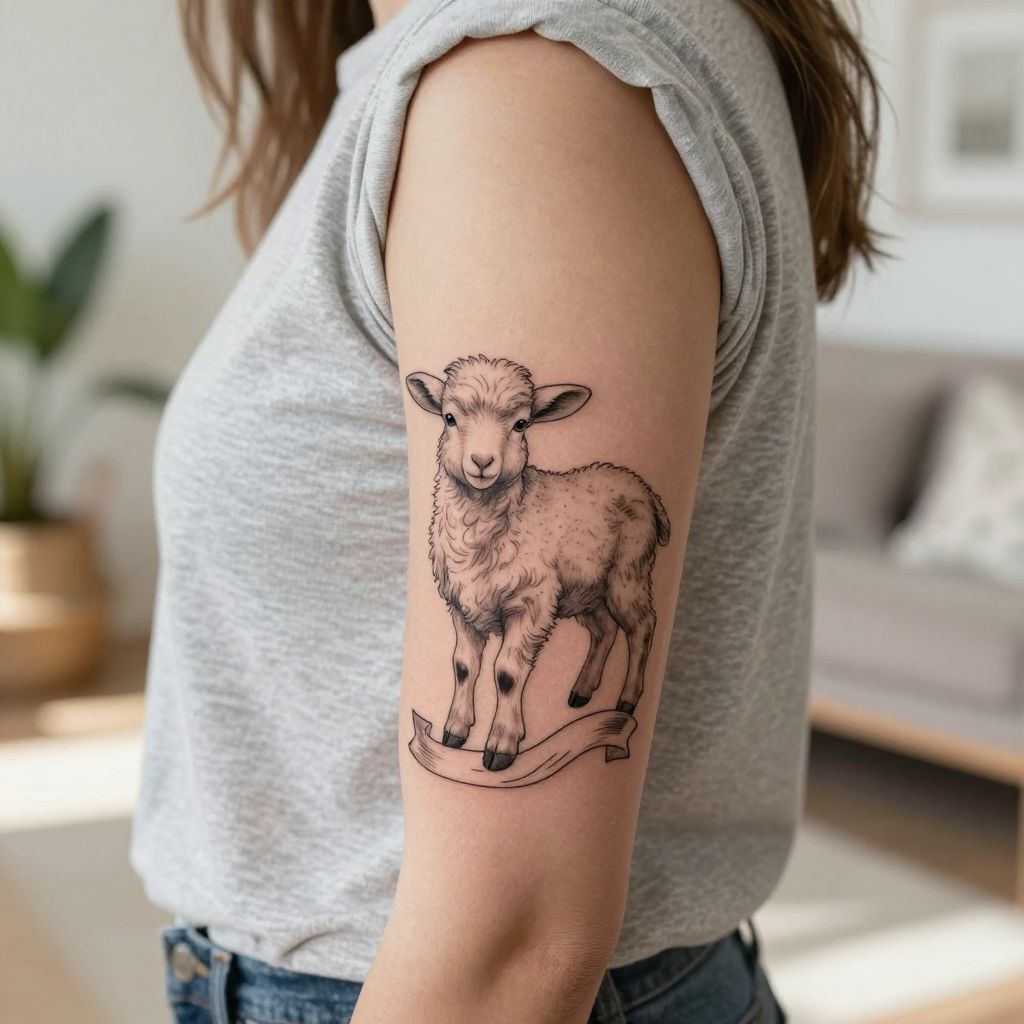 Lamb With A Banner