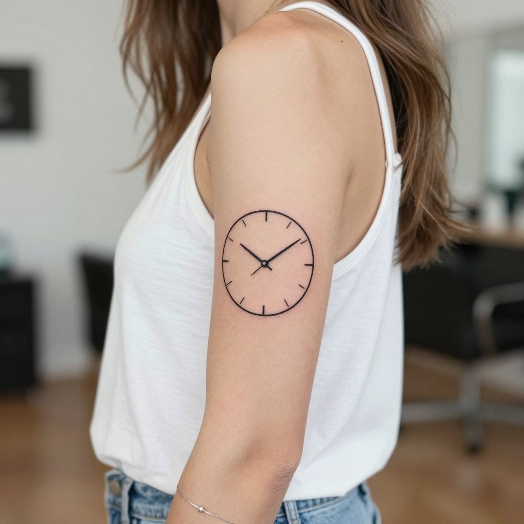 Minimalist Line Clock