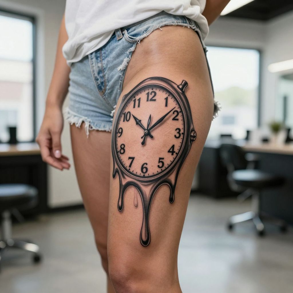 Melting Clock Inspired by Salvador Dali