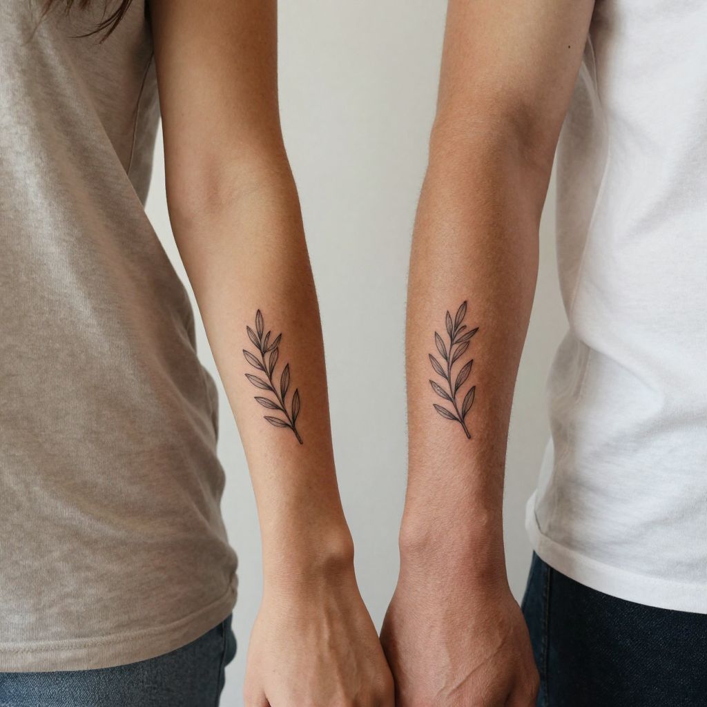Paired Roman Olive Branch