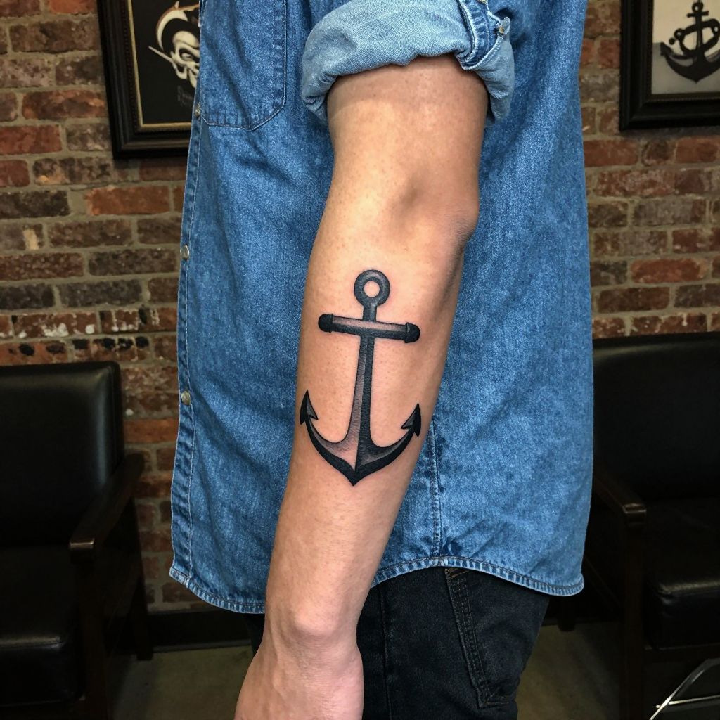 Anchor Cross tattoo idea