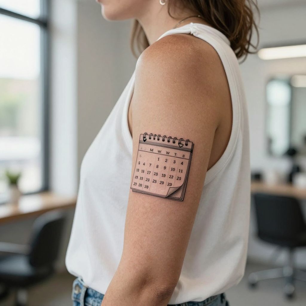 Calendar Page Tattoo