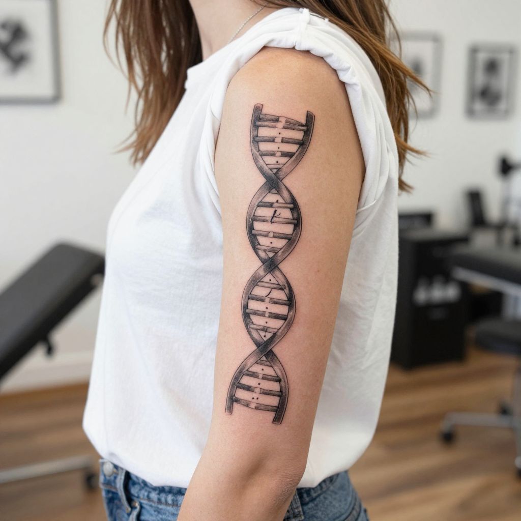 DNA Helix with Daughter’s Initial