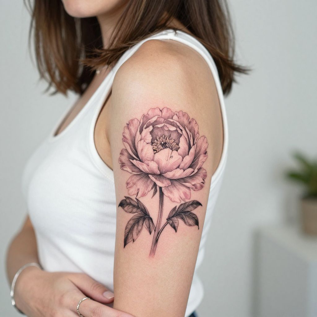Birth Flower with Initials