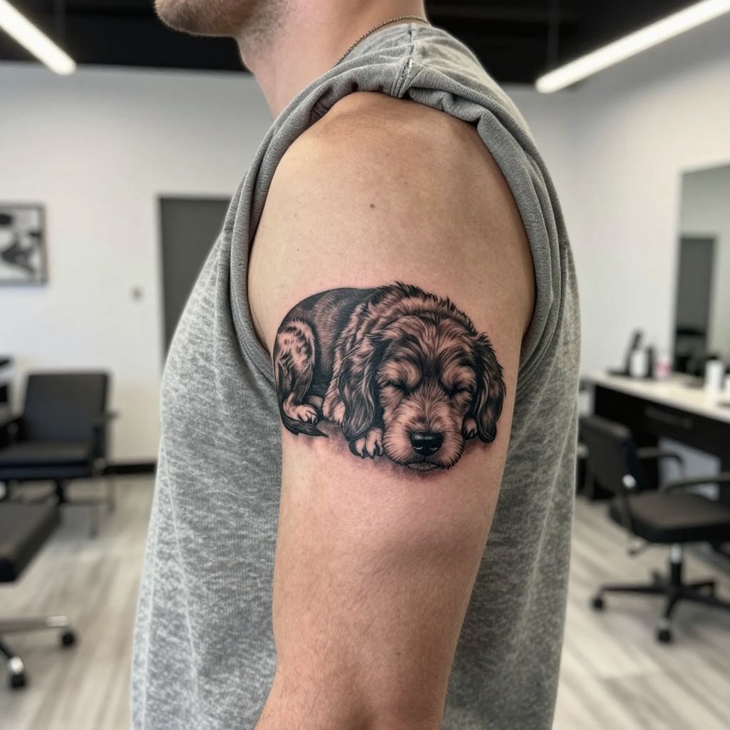 Sleeping Dog Tattoo