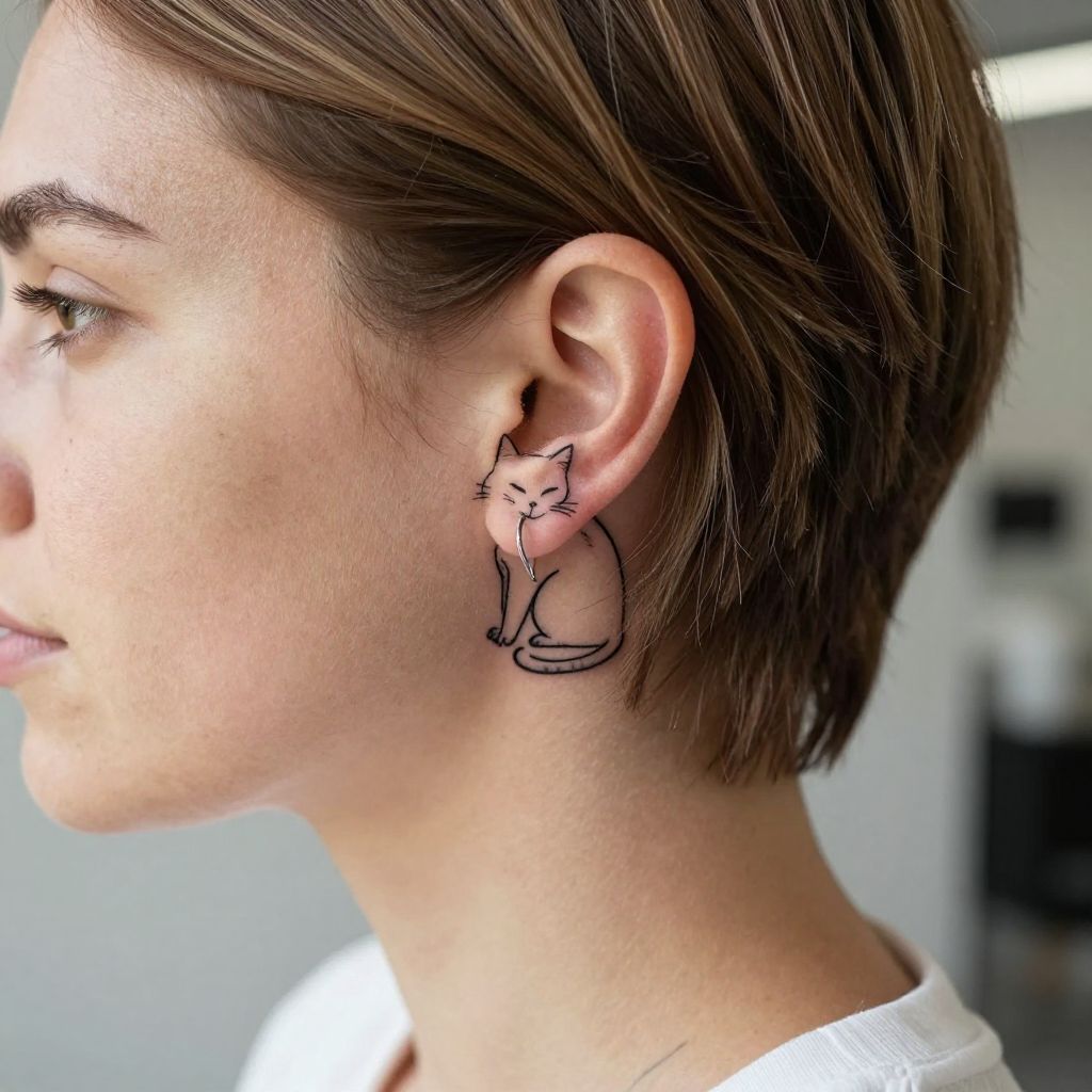 Tiny Animal Silhouette Tattoo