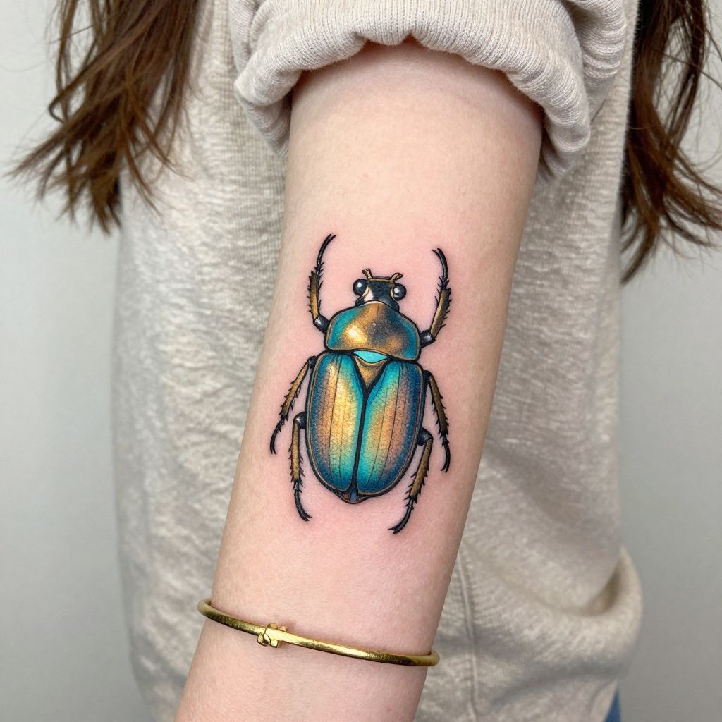 Scarab Beetle Tattoo