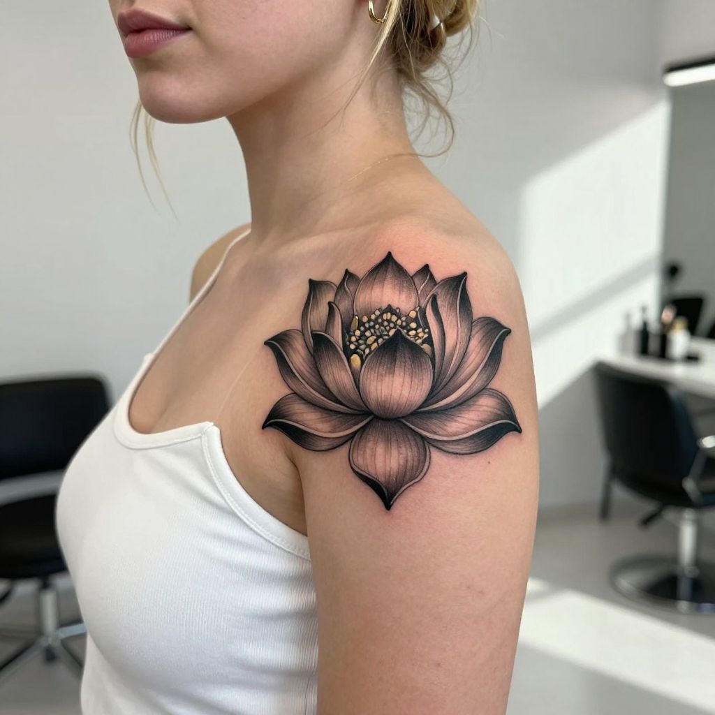 Lotus Flower Tattoo