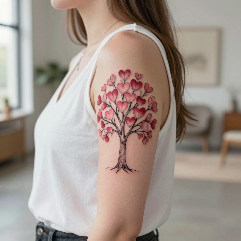 Tree with Heart-Shaped Leaves