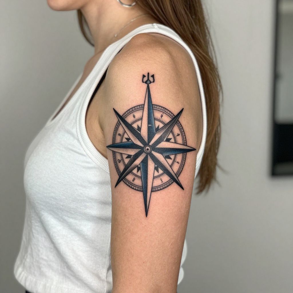 Compass Rose tattoo idea