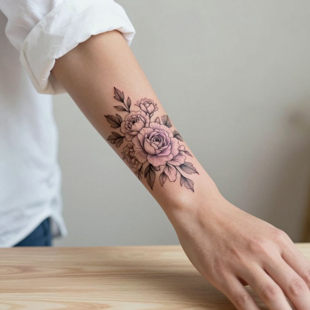 Delicate Floral Wrist Wrap