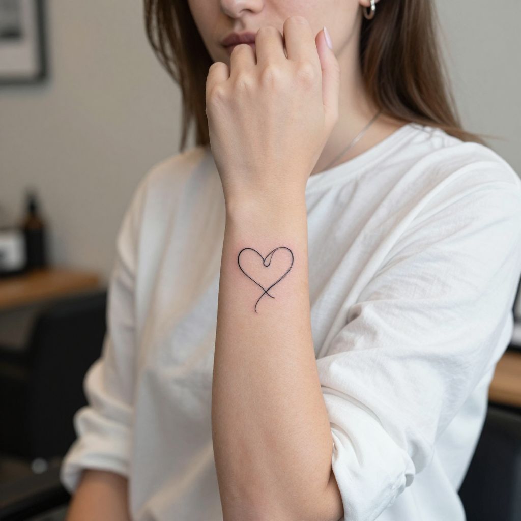 Infinity Line Heart
