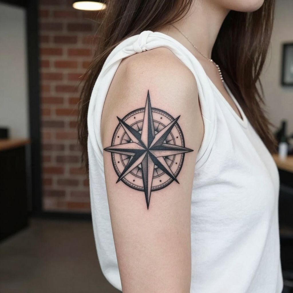 Compass Rose tattoo idea