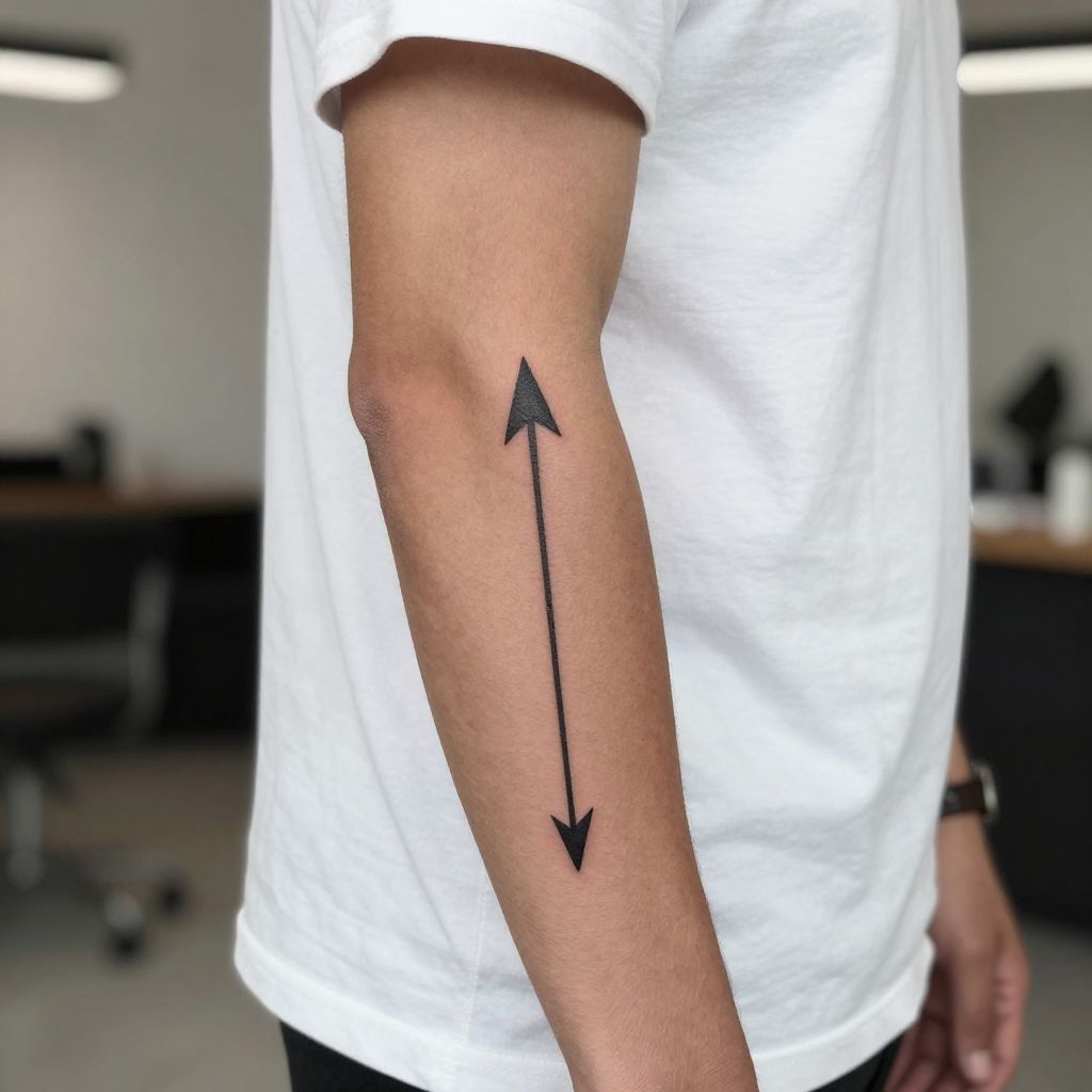 Simple Arrow Tattoo