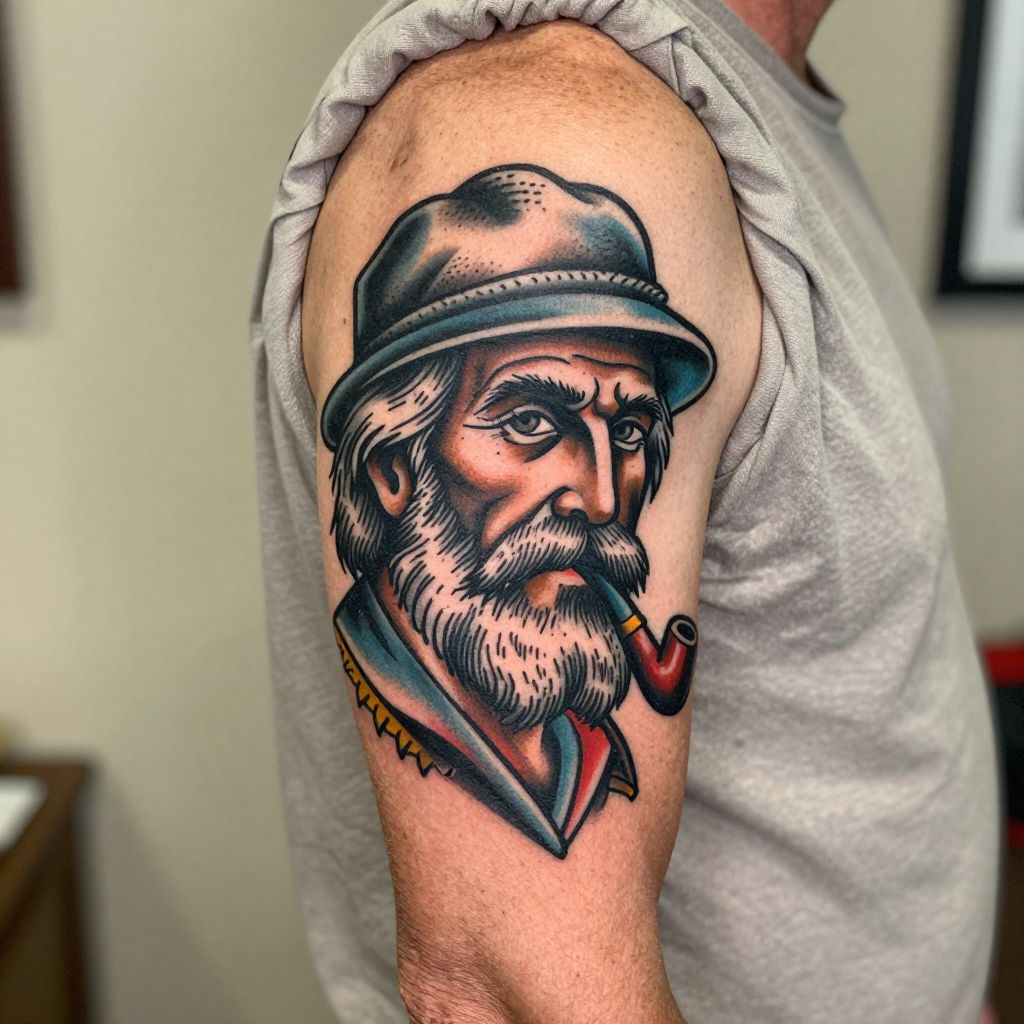Old School Fisherman Portrait