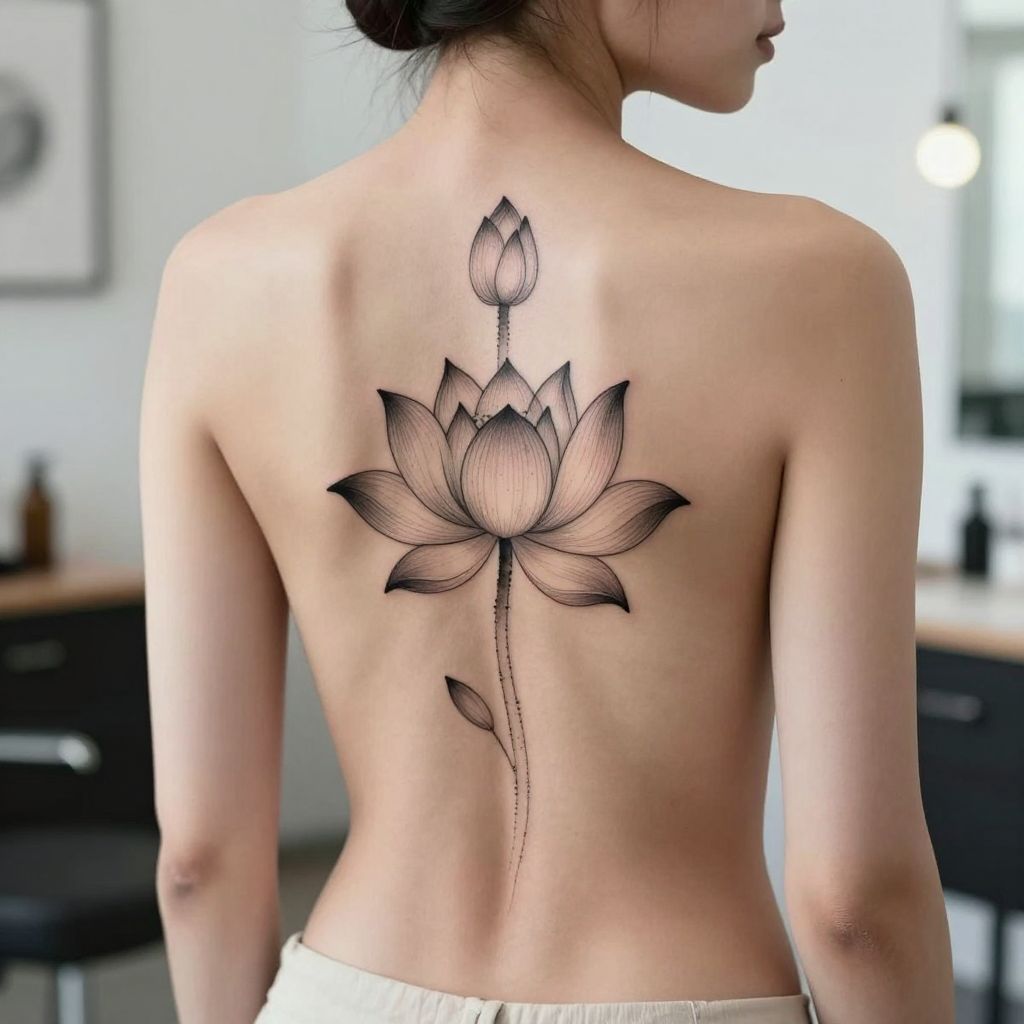 Lotus Spine Piece