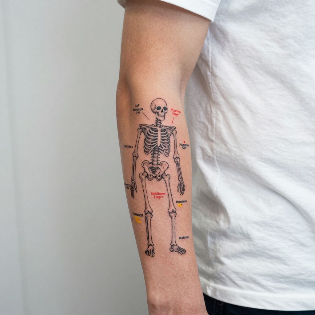 The Oops, Wrong Body Outline Tattoo