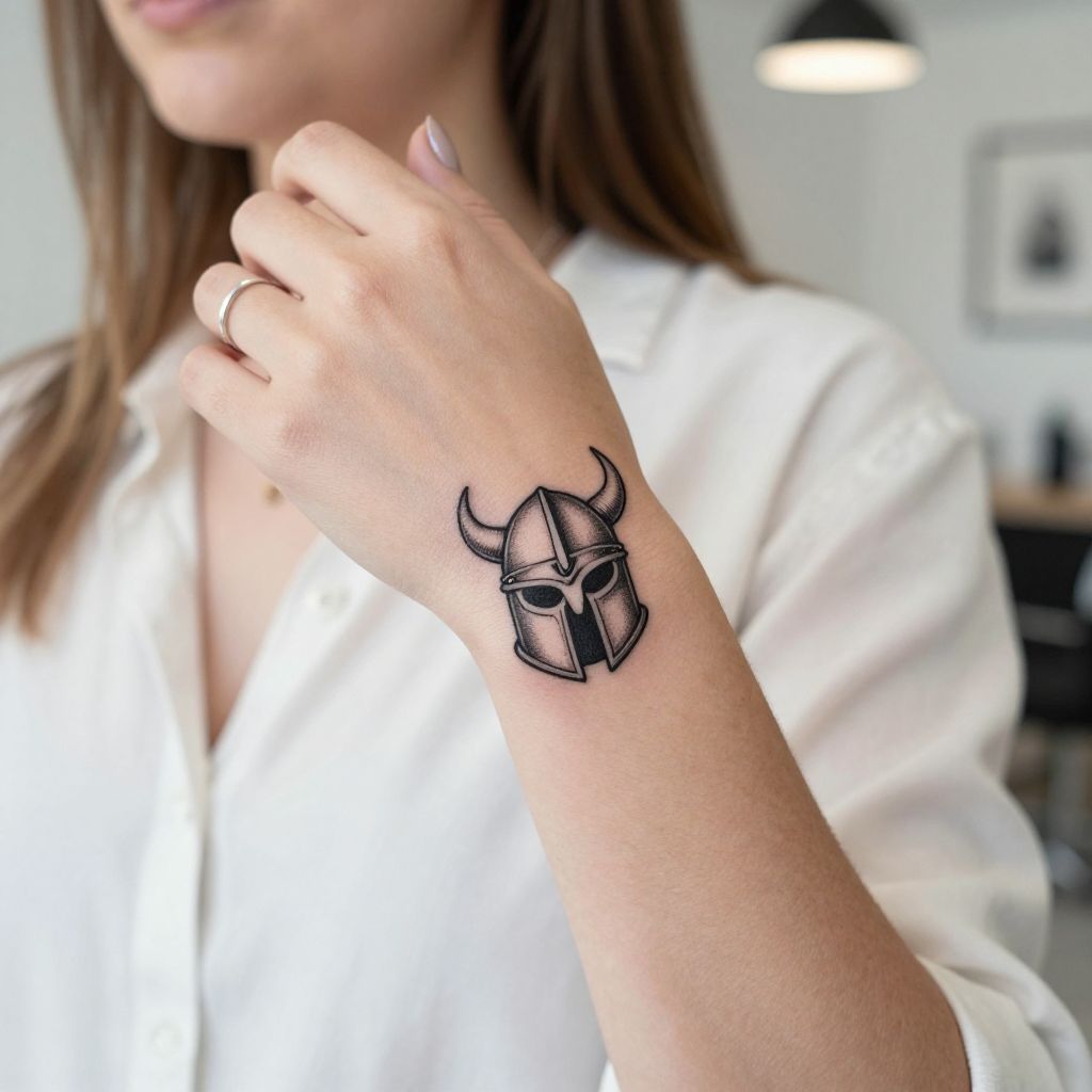 The Miniature Viking Helmet Chaos Tattoo