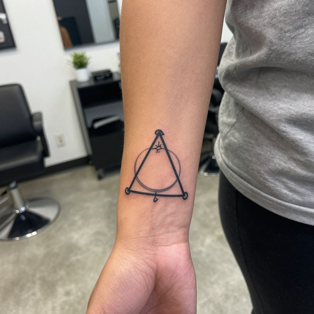 Harry Potter tattoo ideas - The Deathly Hallows Symbol