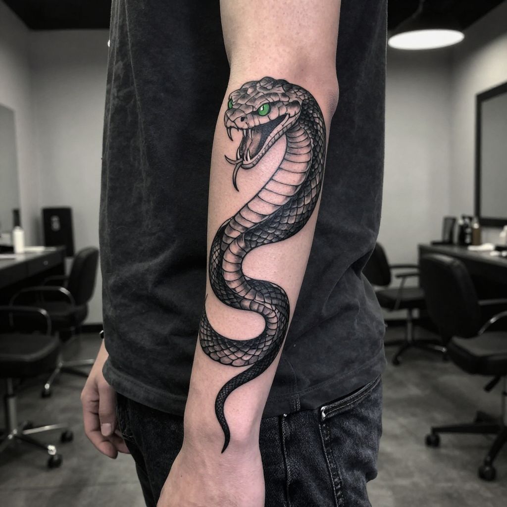 Harry Potter tattoo ideas - The Chamber of Secrets Basilisk
