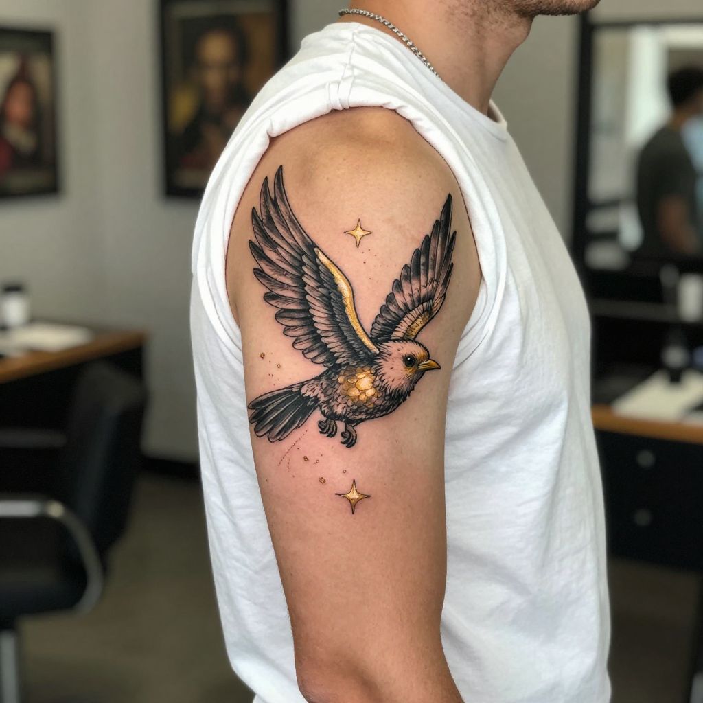 Harry Potter tattoo ideas - The Golden Snitch