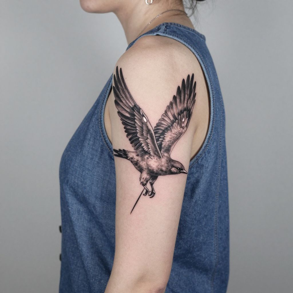 Harry Potter tattoo ideas - Hedwig in Flight