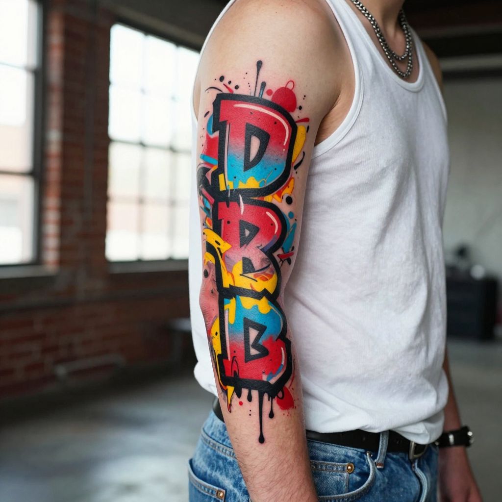 Graffiti Style Initials