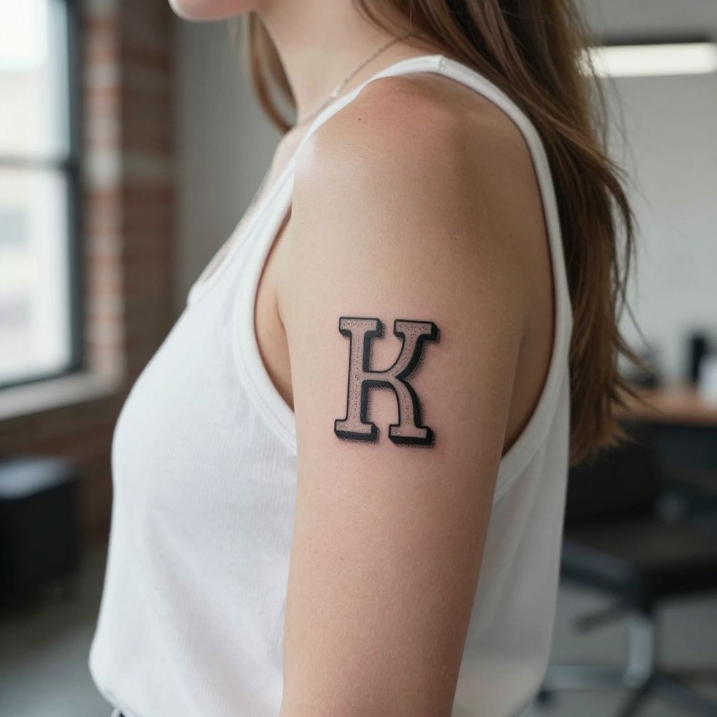 Typewriter Font Initials