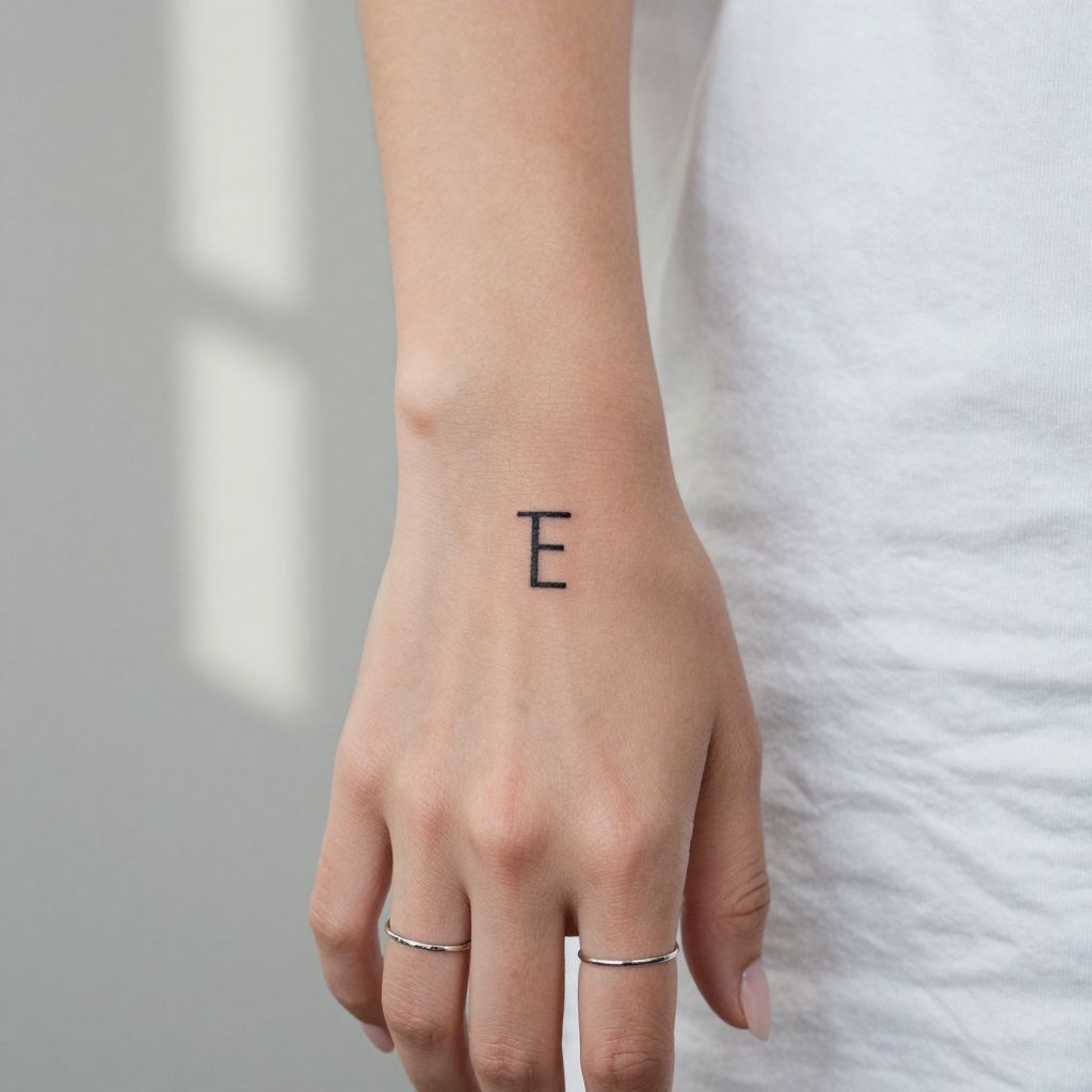 Minimalist Single Initial
