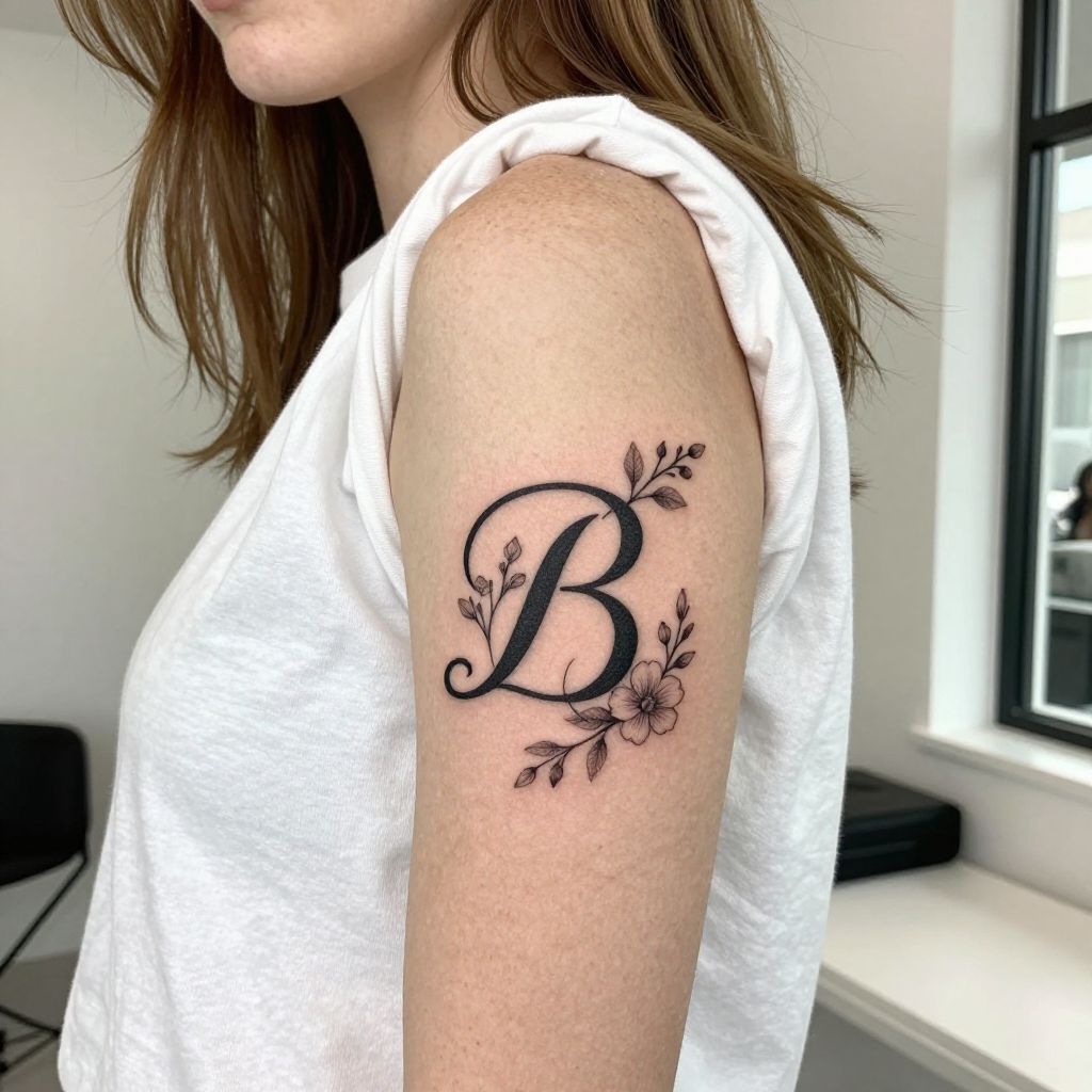 Floral Wrapped Initials