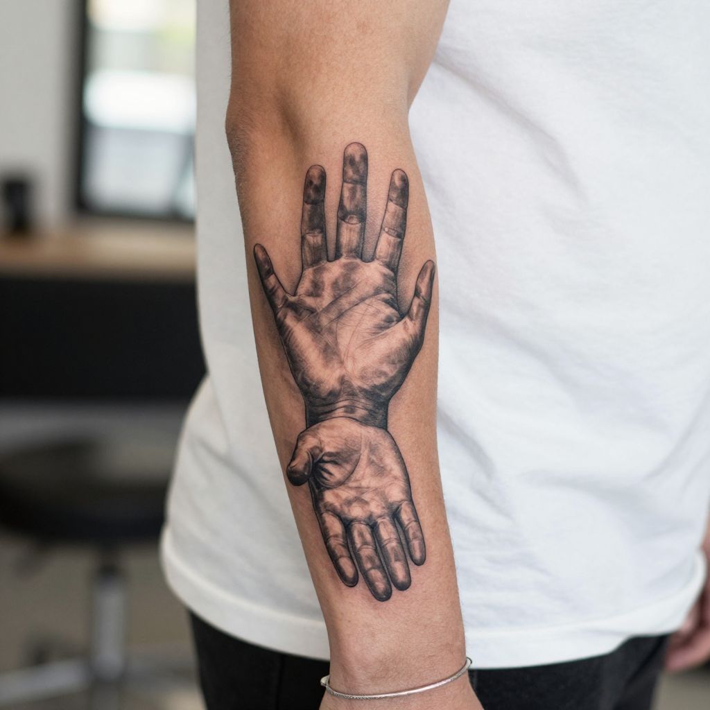 Jesus’ Hands Reaching Out
