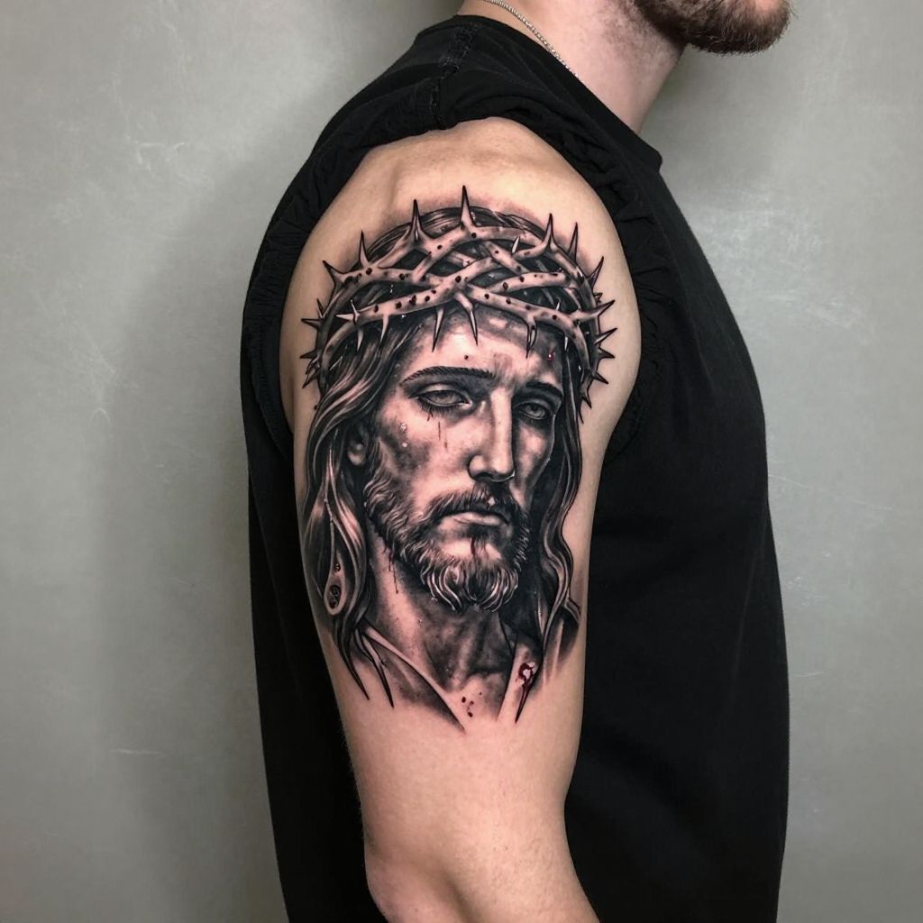 Jesus with Crown of Thorns