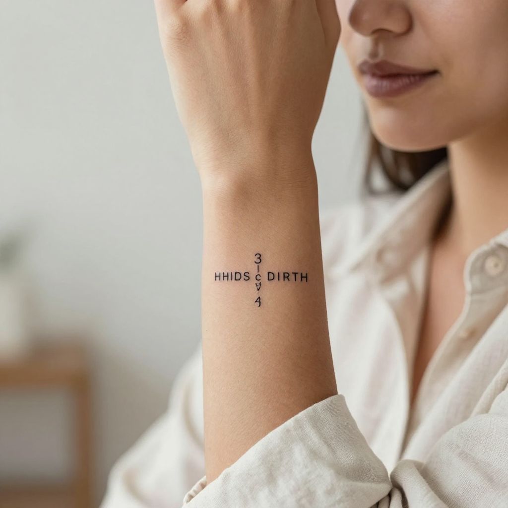 Minimalist Date Coordinates