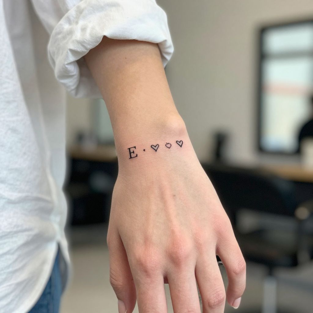 Minimalist Initials with Tiny Symbols