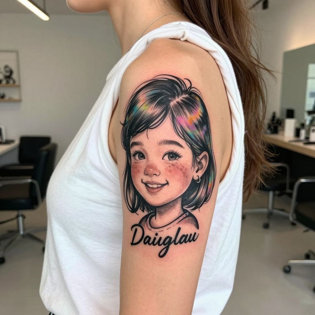 Caricature or Cartoon Portrait with Name