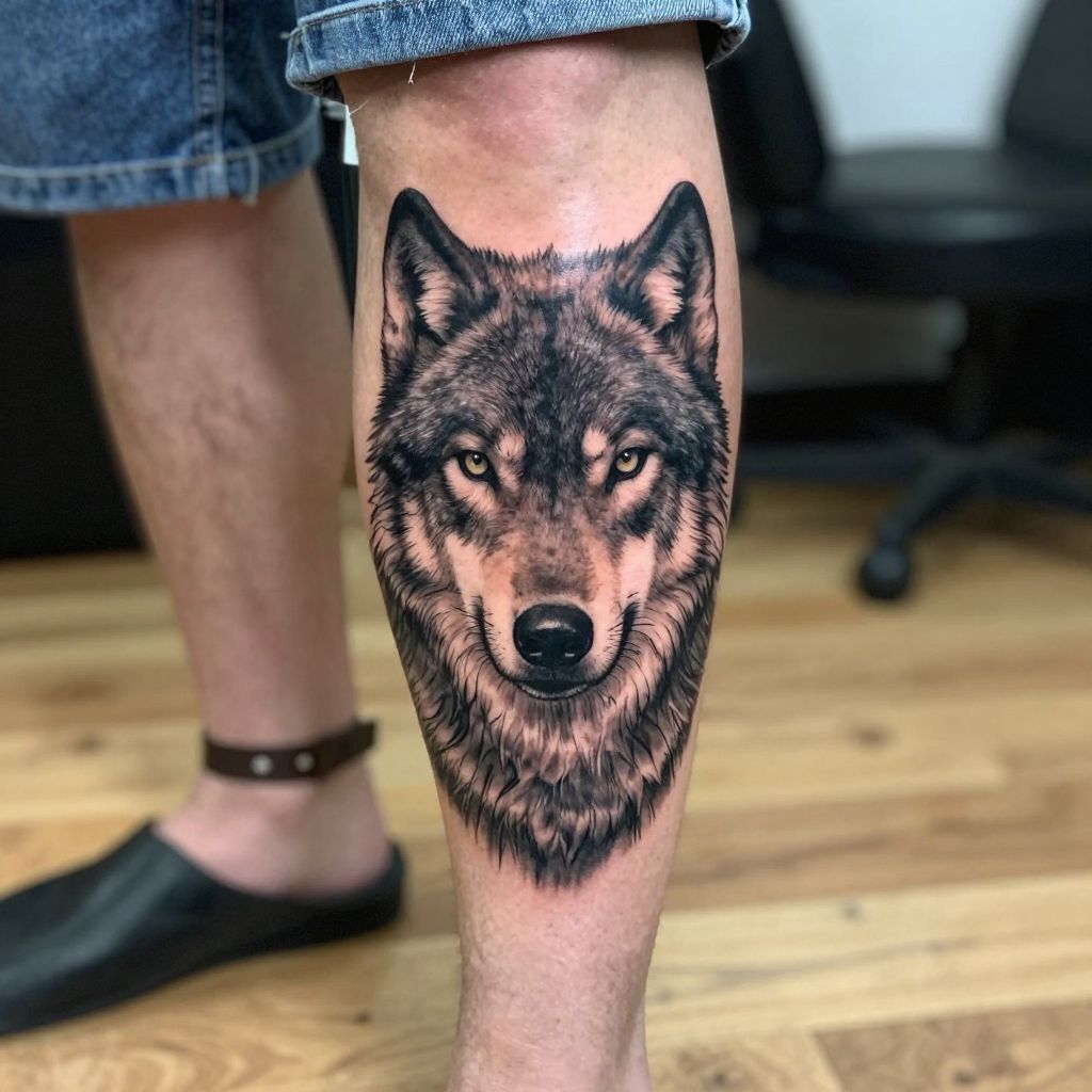 Wolf Calf Portrait
