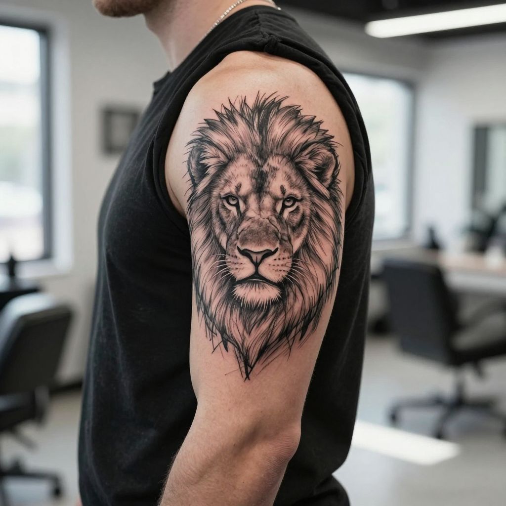 Sketch Style Lion